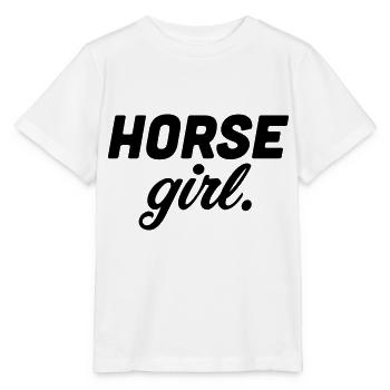 horse girl horse woman - Stanley/Stella Kinder T-Shirt MINI CREATOR  - Weiß - Vorne - Maike (125cm)