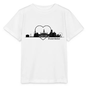 I love Vienna! Ich liebe die Stadt Wien! - Stanley/Stella Kinder T-Shirt MINI CREATOR  - Weiß - Vorne - Maike (125cm)