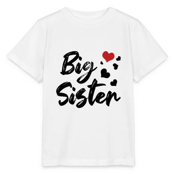 Big Sister Siblings Sweetheart - Stanley/Stella MINI CREATOR Kids’ T-Shirt - white - Front - Maike (125cm)