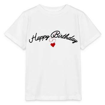 Happy Birthday - Stanley/Stella Kinder T-Shirt MINI CREATOR  - Weiß - Vorne - Maike (125cm)