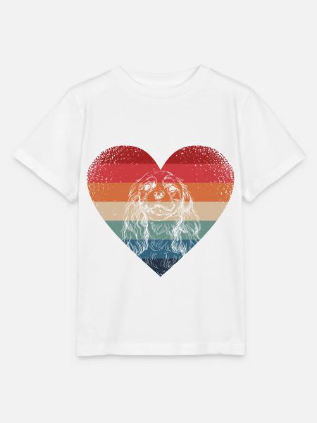Cavalier King Charles Spaniel - Stanley/Stella Kinder T-Shirt MINI CREATOR  - Weiß