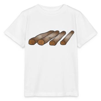 Chauffage au bois Wood Lover Cadeau - T-shirt bio MINI CREATOR Stanley/Stella Enfant - blanc - Devant - Maike (125cm)