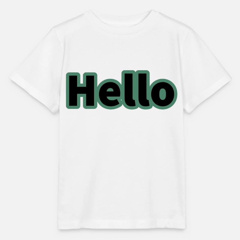 Hello - Stanley/Stella MINI CREATOR Kids’ T-Shirt - white