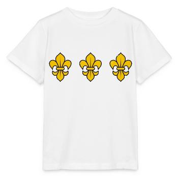 Fleur de Lys / 3 - T-shirt bio MINI CREATOR Stanley/Stella Enfant - blanc - Devant - Maike (125cm)