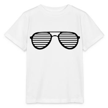 lunettes de soleil - T-shirt bio MINI CREATOR Stanley/Stella Enfant - blanc - Devant - Maike (125cm)