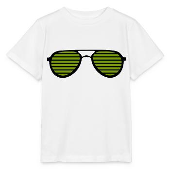 lunettes de soleil - T-shirt bio MINI CREATOR Stanley/Stella Enfant - blanc - Devant - Maike (125cm)