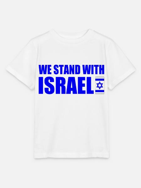 We stand with israel - Stanley/Stella Kinder T-Shirt MINI CREATOR  - Weiß