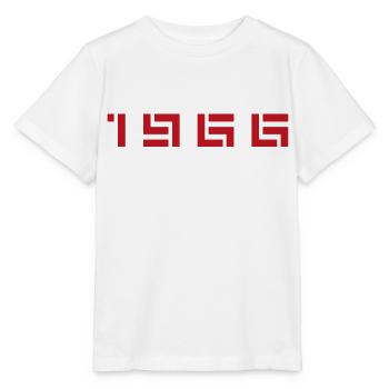 Année de naissance Naissance Né en - Fabriqué en 1966 - T-shirt bio MINI CREATOR Stanley/Stella Enfant - blanc - Devant - Maike (125cm)