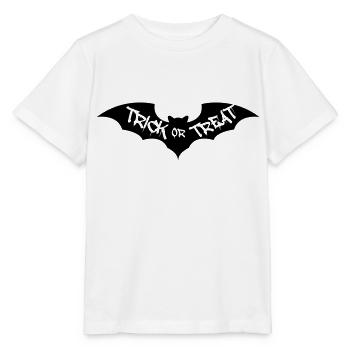 Fledermaus Trick or Treat - Stanley/Stella Kinder T-Shirt MINI CREATOR  - Weiß - Vorne - Maike (125cm)