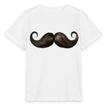 Vintage Moustache - T-shirt bio MINI CREATOR Stanley/Stella Enfant - blanc - Devant - Maike (125cm)