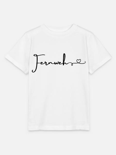 Fernweh... - Stanley/Stella Kinder T-Shirt MINI CREATOR  - Weiß