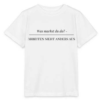 Was machst du da - Stanley/Stella Kinder T-Shirt MINI CREATOR  - Weiß - Vorne - Maike (125cm)