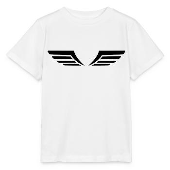 Flügel · Wings · Symbole · Formen - Stanley/Stella Kinder T-Shirt MINI CREATOR  - Weiß - Vorne - Maike (125cm)