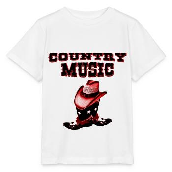 country music - Stanley/Stella Kinder T-Shirt MINI CREATOR  - Weiß - Vorne - Maike (125cm)