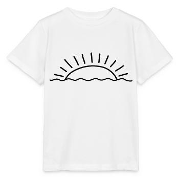 Sonnenuntergang im Meer - Stanley/Stella Kinder T-Shirt MINI CREATOR  - Weiß - Vorne - Maike (125cm)