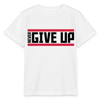 never give up red bars cool never give up lo - Stanley/Stella MINI CREATOR Kids’ T-Shirt - white - Front - Maike (125cm)