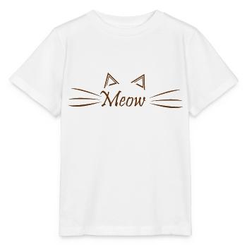 Chat Chat - T-shirt bio MINI CREATOR Stanley/Stella Enfant - blanc - Devant - Maike (125cm)