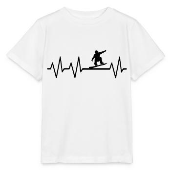 Snowboard Snowboarder - Stanley/Stella Kinder T-Shirt MINI CREATOR  - Weiß - Vorne - Maike (125cm)