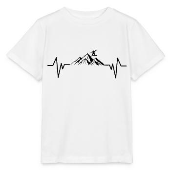 Snowboard Snowboarder - Stanley/Stella Kinder T-Shirt MINI CREATOR  - Weiß - Vorne - Maike (125cm)