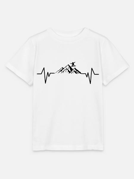 Snowboard Snowboarder - Stanley/Stella Kinder T-Shirt MINI CREATOR - Weiß