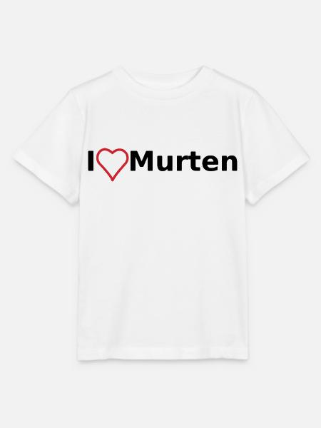 I Love Murten - Stanley/Stella Kinder T-Shirt MINI CREATOR - Weiß