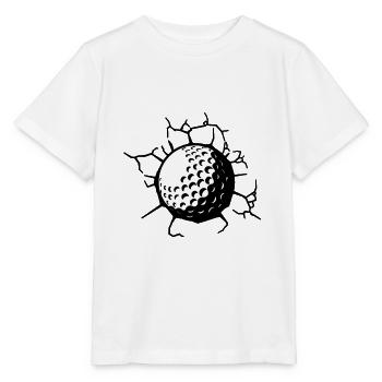 Golf Ball Serve Golfer - Stanley/Stella MINI CREATOR Kids’ T-Shirt - white - Front - Maike (125cm)