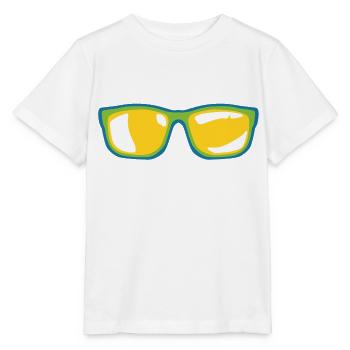 lunette de soleil - T-shirt bio MINI CREATOR Stanley/Stella Enfant - blanc - Devant - Maike (125cm)