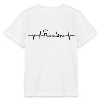 Freedom Heart Rate - Stanley/Stella MINI CREATOR Kids’ T-Shirt - white - Front - Maike (125cm)