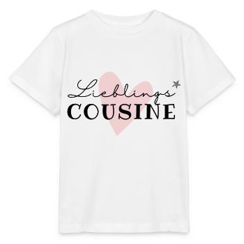 Lieblingscousine / beste Cousine / Cousinenliebe - Stanley/Stella Kinder T-Shirt MINI CREATOR  - Weiß - Vorne - Maike (125cm)