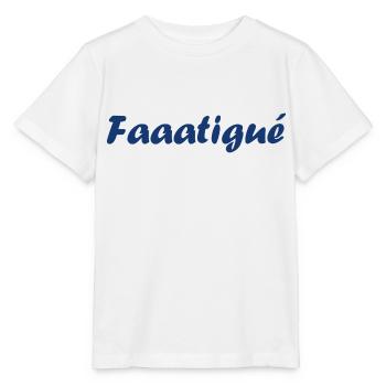 Fatigué - T-shirt bio MINI CREATOR Stanley/Stella Enfant - blanc - Devant - Maike (125cm)