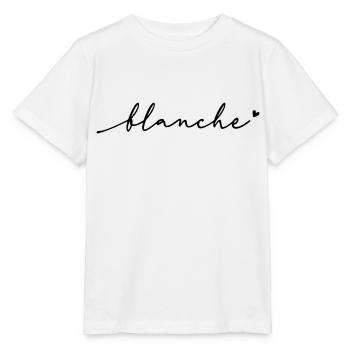 Blanche Cursive Name - Stanley/Stella MINI CREATOR Kids’ T-Shirt - white - Front - Maike (125cm)