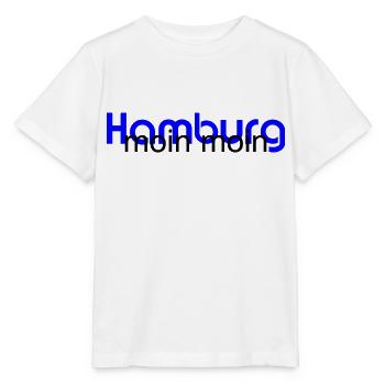 Hamburg - MoinMoin - Blue - Stanley/Stella Kinder T-Shirt MINI CREATOR  - Weiß - Vorne - Maike (125cm)