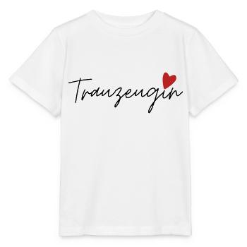 Demoiselle d’honneur - T-shirt bio MINI CREATOR Stanley/Stella Enfant - blanc - Devant - Maike (125cm)