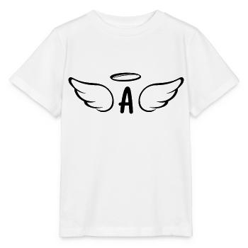 Engelsflügel-Brief - Stanley/Stella Kinder T-Shirt MINI CREATOR  - Weiß - Vorne - Maike (125cm)