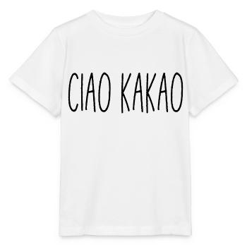 Dicton drôle image humour drôle idée cadeau - T-shirt bio MINI CREATOR Stanley/Stella Enfant - blanc - Devant - Maike (125cm)