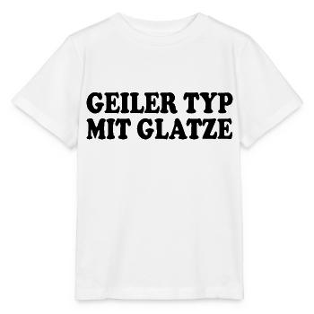 geiler typ mit glatze - Stanley/Stella Kinder T-Shirt MINI CREATOR  - Weiß - Vorne - Maike (125cm)