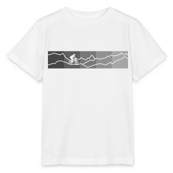 mountainbike rechtecke grau - Stanley/Stella Kinder T-Shirt MINI CREATOR  - Weiß - Vorne - Maike (125cm)