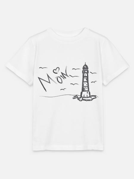 Moin Leuchtturm - Stanley/Stella Kinder T-Shirt MINI CREATOR  - Weiß
