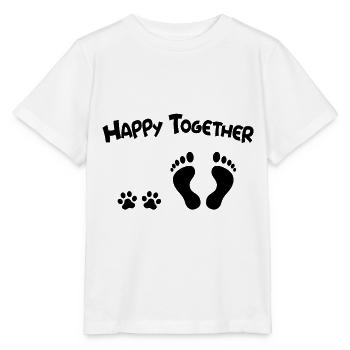 HappyTogether Hundeliebe - Stanley/Stella Kinder T-Shirt MINI CREATOR  - Weiß - Vorne - Maike (125cm)