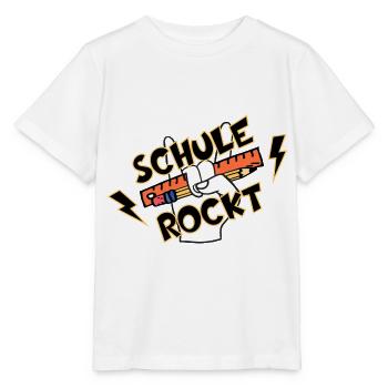 SCHULE ROCKT SCHÜLER EINSCHULUNG - Stanley/Stella Kinder T-Shirt MINI CREATOR  - Weiß - Vorne - Maike (125cm)