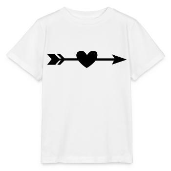herz pfeil pfeile richtung - Stanley/Stella Kinder T-Shirt MINI CREATOR  - Weiß - Vorne - Maike (125cm)