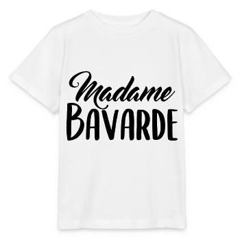 Madame Bavarde - T-shirt bio MINI CREATOR Stanley/Stella Enfant - blanc - Devant - Maike (125cm)