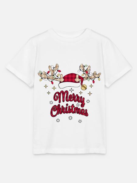 Merry Christmas, Frohe Weihnachten, Ugly Sweater - Stanley/Stella Kinder T-Shirt MINI CREATOR  - Weiß