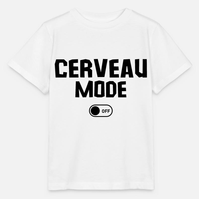 cerveau off - T-shirt bio MINI CREATOR Stanley/Stella Enfant - blanc