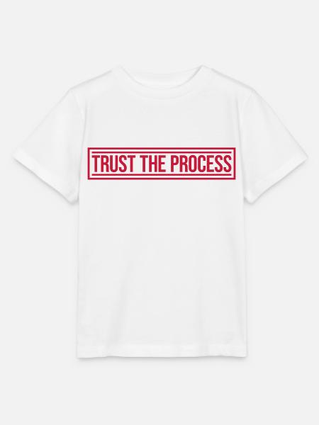 trust the process Zitat - Stanley/Stella Kinder T-Shirt MINI CREATOR - Weiß