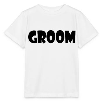 Groom - T-shirt bio MINI CREATOR Stanley/Stella Enfant - blanc - Devant - Maike (125cm)