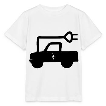 Les camions électriques - T-shirt bio MINI CREATOR Stanley/Stella Enfant - blanc - Devant - Maike (125cm)