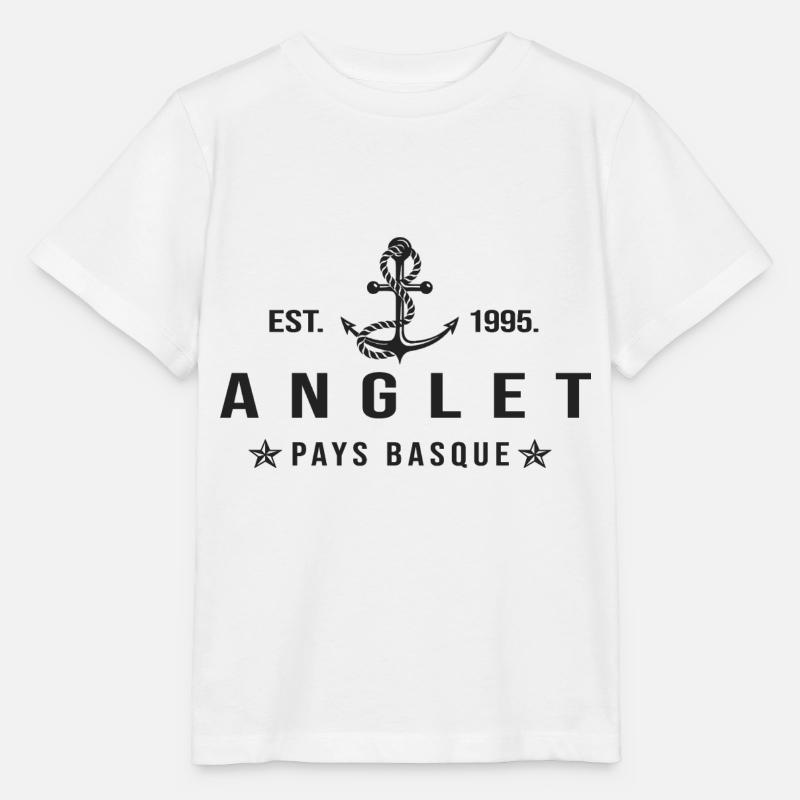 Anglet cadeau cool anglet pays basque - T-shirt bio MINI CREATOR Stanley/Stella Enfant - blanc