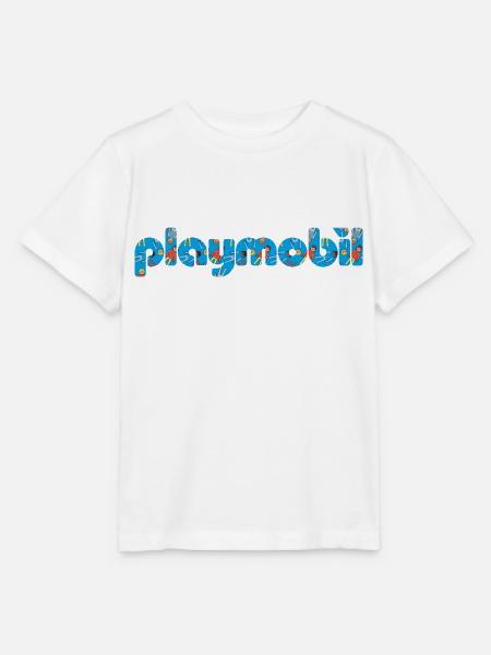 Playmobil Klassisches Logo Bunt - Stanley/Stella Kinder T-Shirt MINI CREATOR  - Weiß