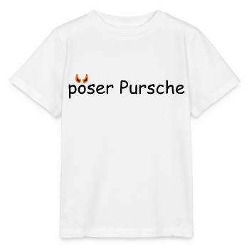 Pöser Pursche - Stanley/Stella Kinder T-Shirt MINI CREATOR  - Weiß - Vorne - Maike (125cm)